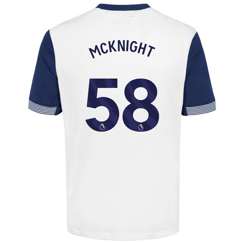 Danxen Kid Maxwell Mcknight #58 White Blue Home Jersey 2024/25 T-Shirt