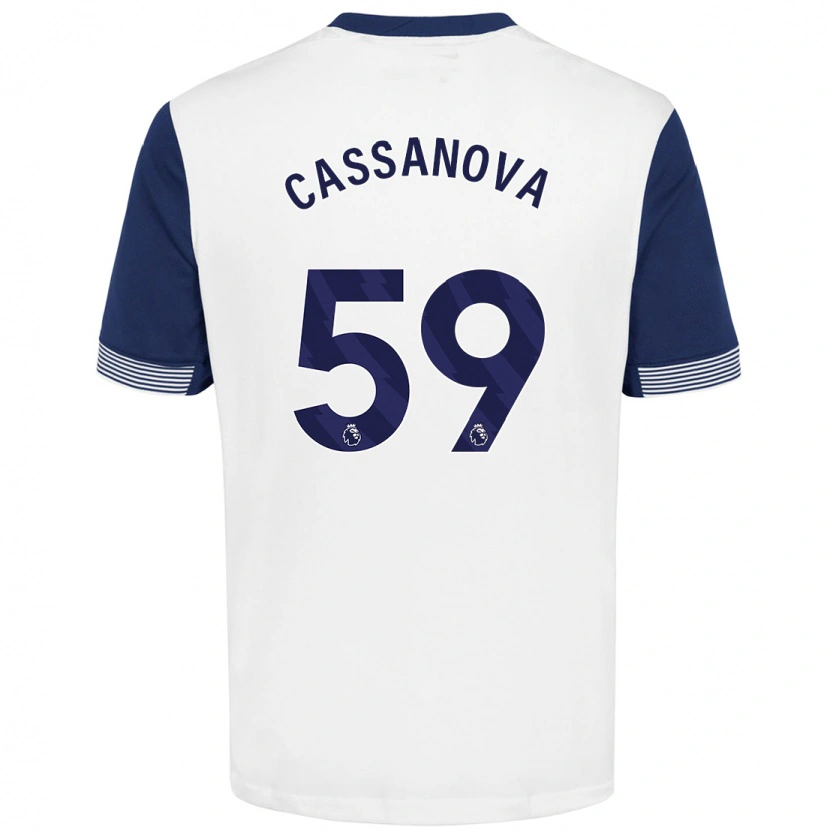 Danxen Kid Dante Cassanova #59 White Blue Home Jersey 2024/25 T-Shirt