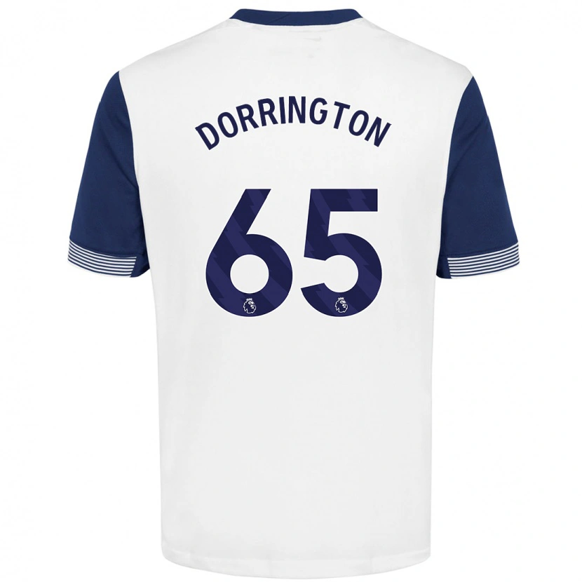 Danxen Kid Alfie Dorrington #65 White Blue Home Jersey 2024/25 T-Shirt