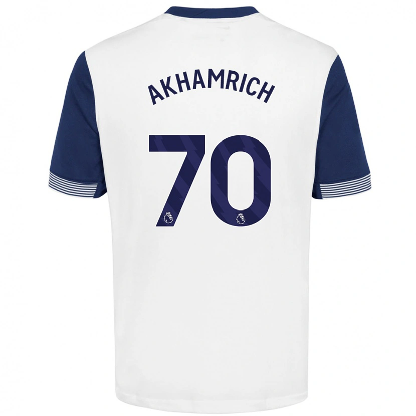 Danxen Kid Yusuf Akhamrich #70 White Blue Home Jersey 2024/25 T-Shirt