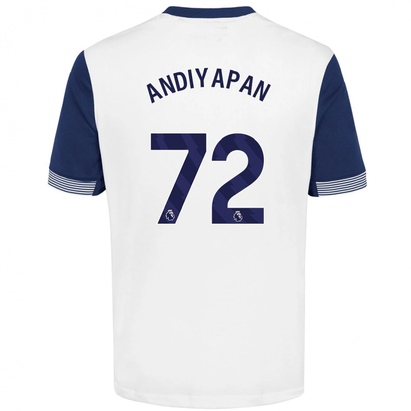 Danxen Kid William Andiyapan #72 White Blue Home Jersey 2024/25 T-Shirt