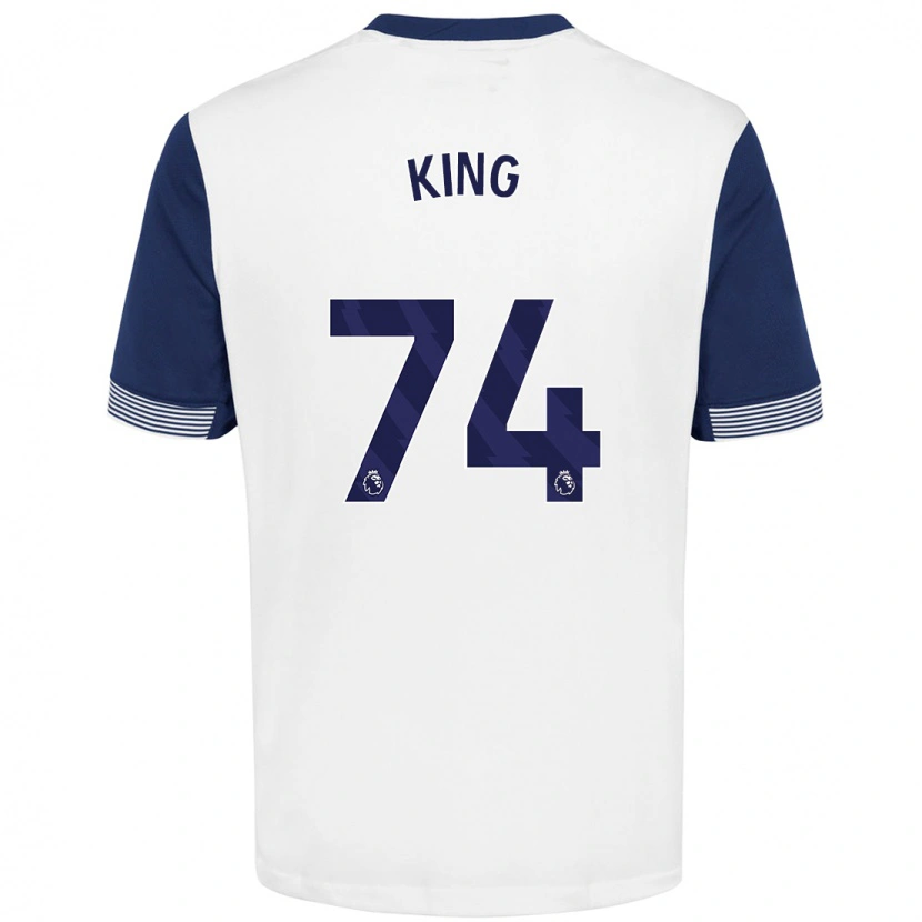 Danxen Kid Maeson King #74 White Blue Home Jersey 2024/25 T-Shirt