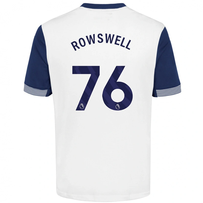 Danxen Kid James Rowswell #76 White Blue Home Jersey 2024/25 T-Shirt