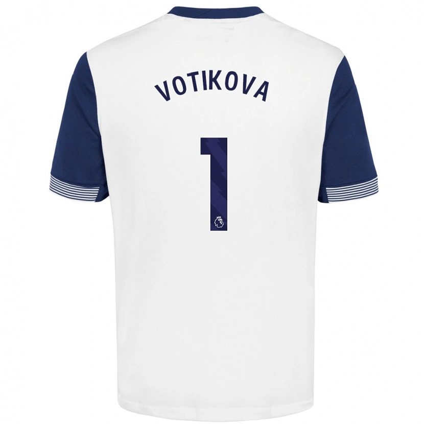 Danxen Kid Barbora Votíková #1 White Blue Home Jersey 2024/25 T-Shirt