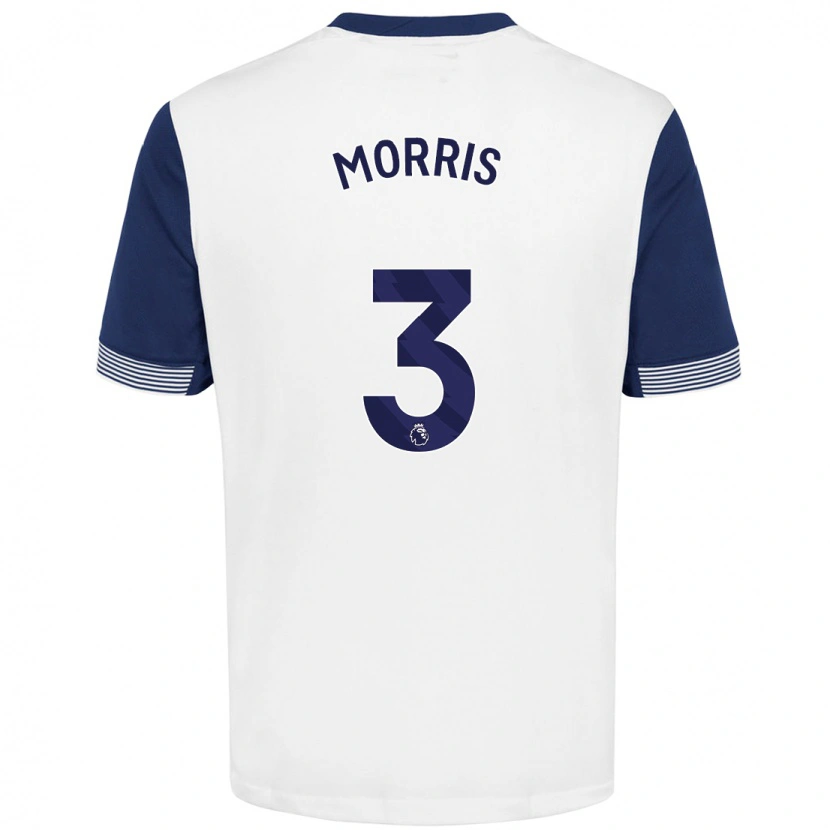 Danxen Kid Ella Morris #3 White Blue Home Jersey 2024/25 T-Shirt