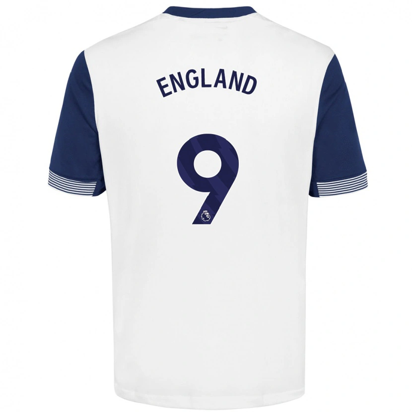 Danxen Kid Bethany England #9 White Blue Home Jersey 2024/25 T-Shirt