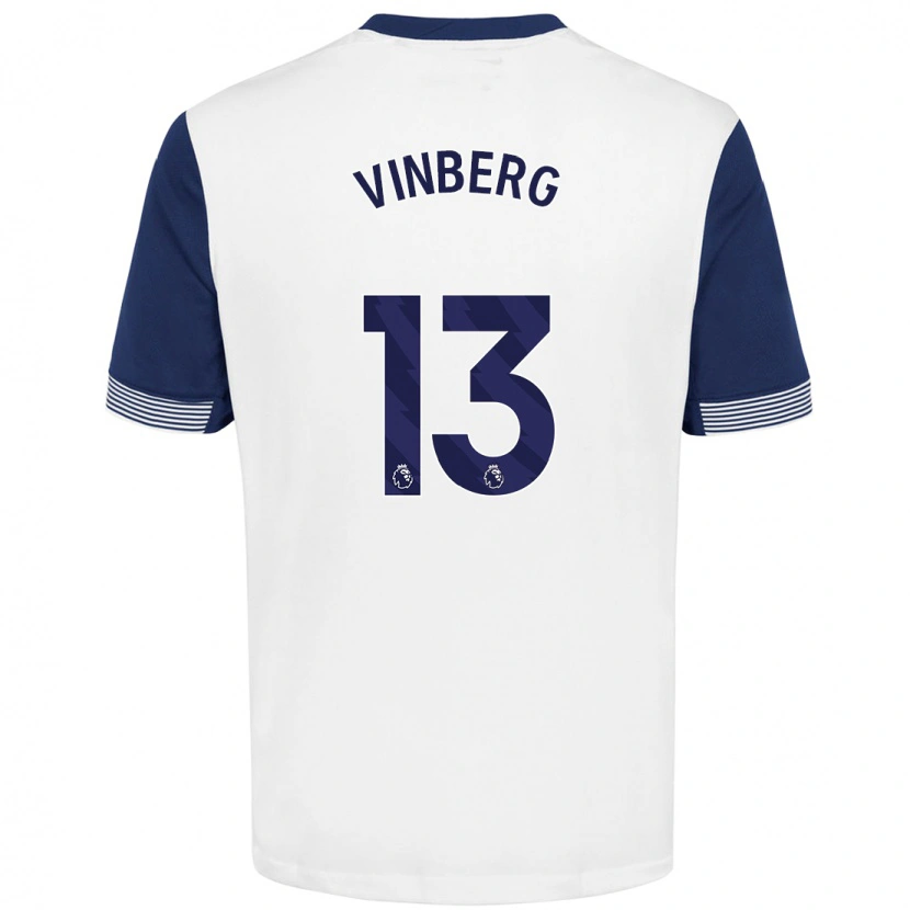 Danxen Kid Matilda Vinberg #13 White Blue Home Jersey 2024/25 T-Shirt