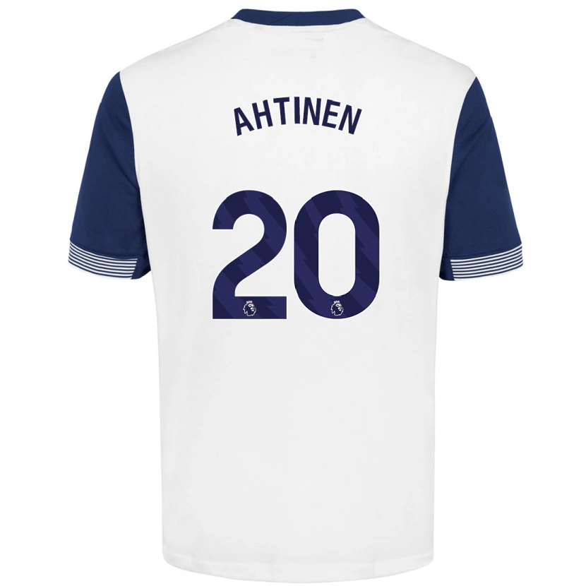 Danxen Kid Olga Ahtinen #20 White Blue Home Jersey 2024/25 T-Shirt