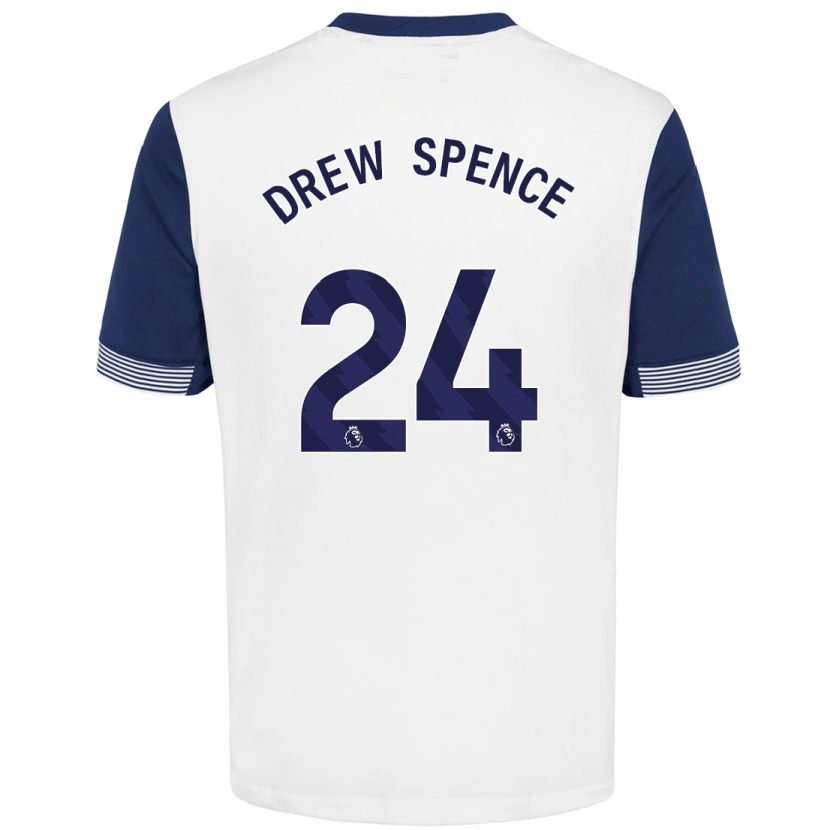 Danxen Kid Drew Spence #24 White Blue Home Jersey 2024/25 T-Shirt