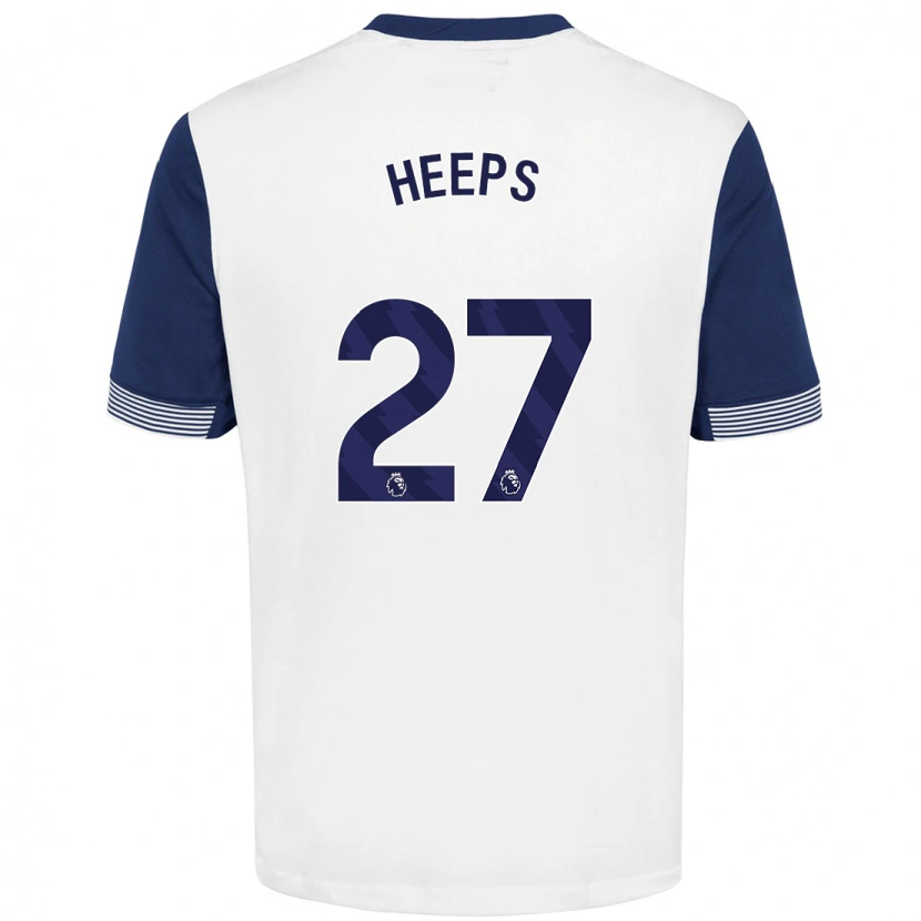 Danxen Kid Eleanor Heeps #27 White Blue Home Jersey 2024/25 T-Shirt