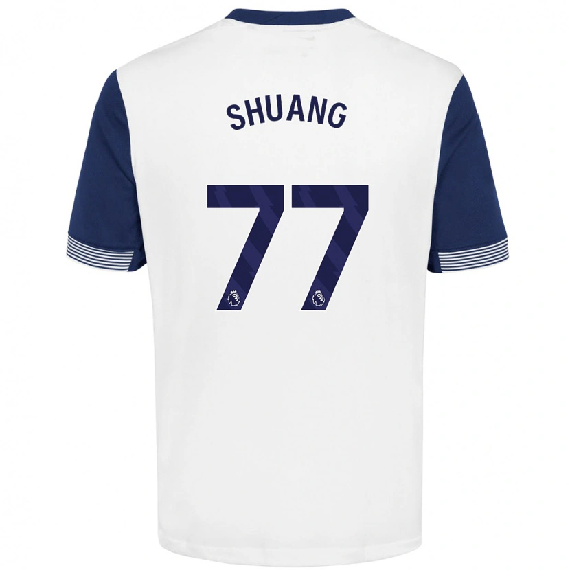 Danxen Kid Wang Shuang #77 White Blue Home Jersey 2024/25 T-Shirt