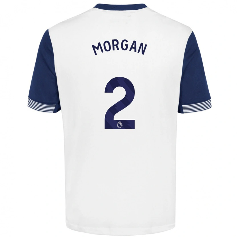 Danxen Kid Esther Morgan #2 White Blue Home Jersey 2024/25 T-Shirt