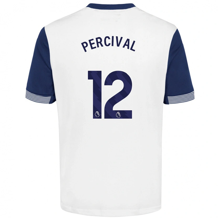 Danxen Kid Ria Percival #12 White Blue Home Jersey 2024/25 T-Shirt