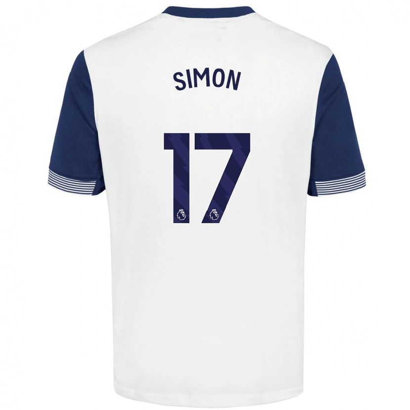 Danxen Kid Kyah Simon #17 White Blue Home Jersey 2024/25 T-Shirt