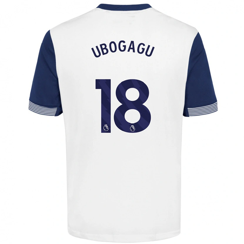 Danxen Kid Chioma Ubogagu #18 White Blue Home Jersey 2024/25 T-Shirt