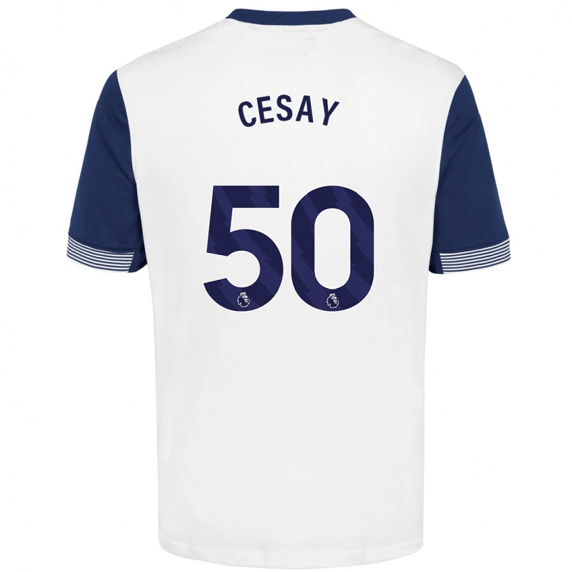 Danxen Kid Kallum Cesay #50 White Blue Home Jersey 2024/25 T-Shirt