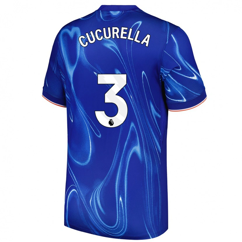 Danxen Kid Marc Cucurella #3 Blue White Home Jersey 2024/25 T-Shirt