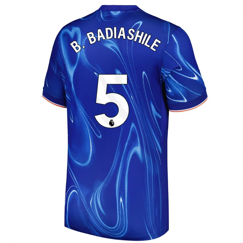 Danxen Kid Benoît Badiashile #5 Blue White Home Jersey 2024/25 T-Shirt