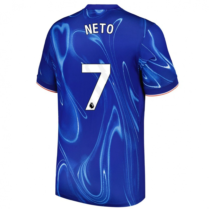 Danxen Kid Pedro Neto #7 Blue White Home Jersey 2024/25 T-Shirt