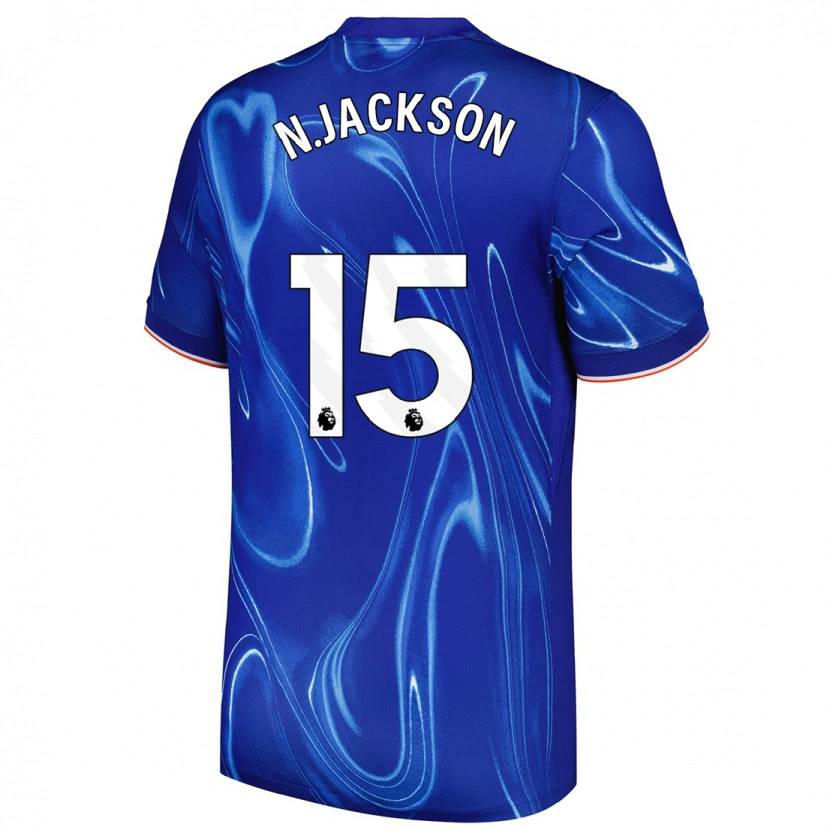 Danxen Kid Nicolas Jackson #15 Blue White Home Jersey 2024/25 T-Shirt