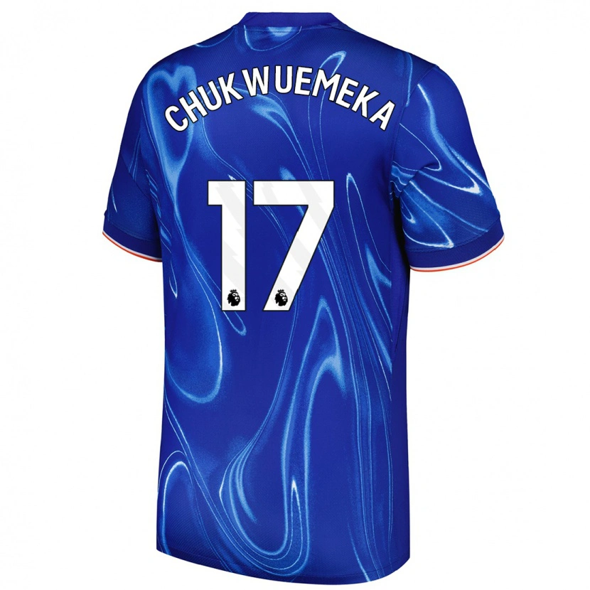 Danxen Kid Carney Chukwuemeka #17 Blue White Home Jersey 2024/25 T-Shirt