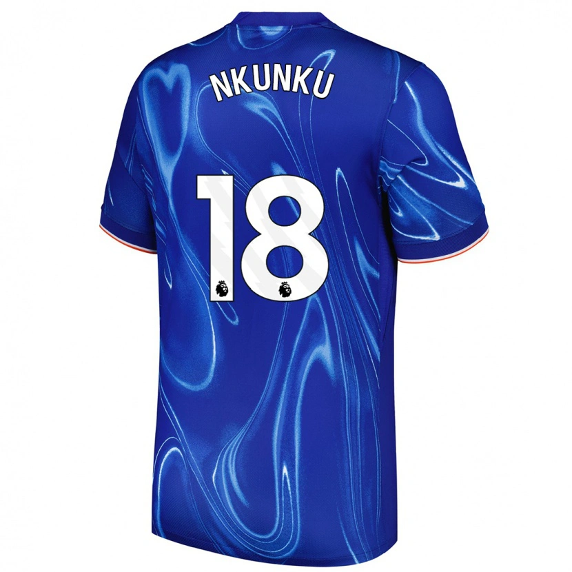 Danxen Kid Christopher Nkunku #18 Blue White Home Jersey 2024/25 T-Shirt