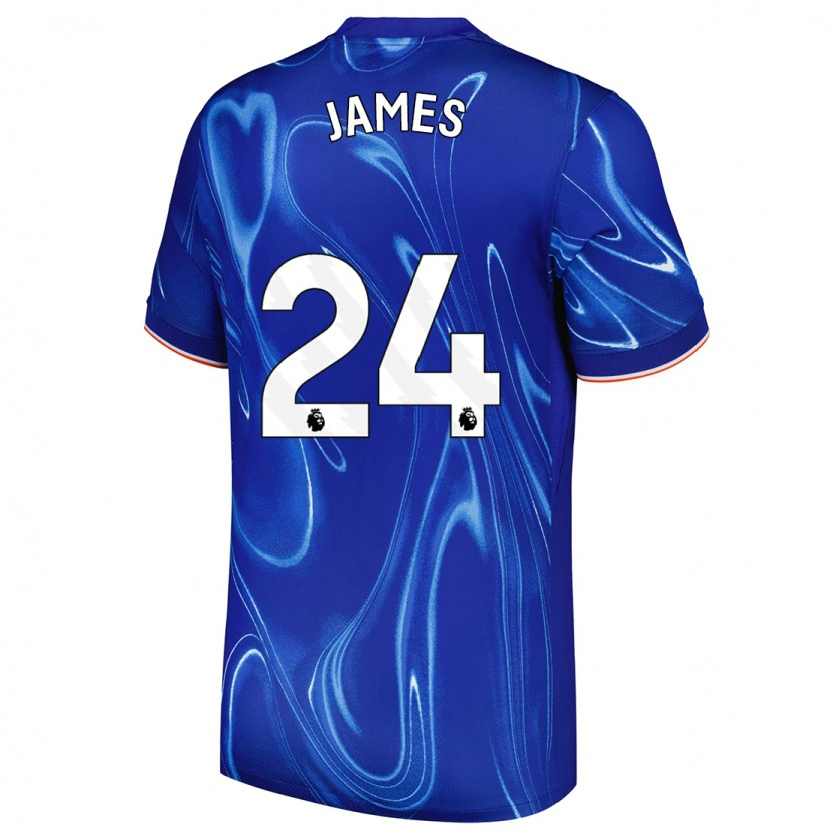 Danxen Kid Reece James #24 Blue White Home Jersey 2024/25 T-Shirt