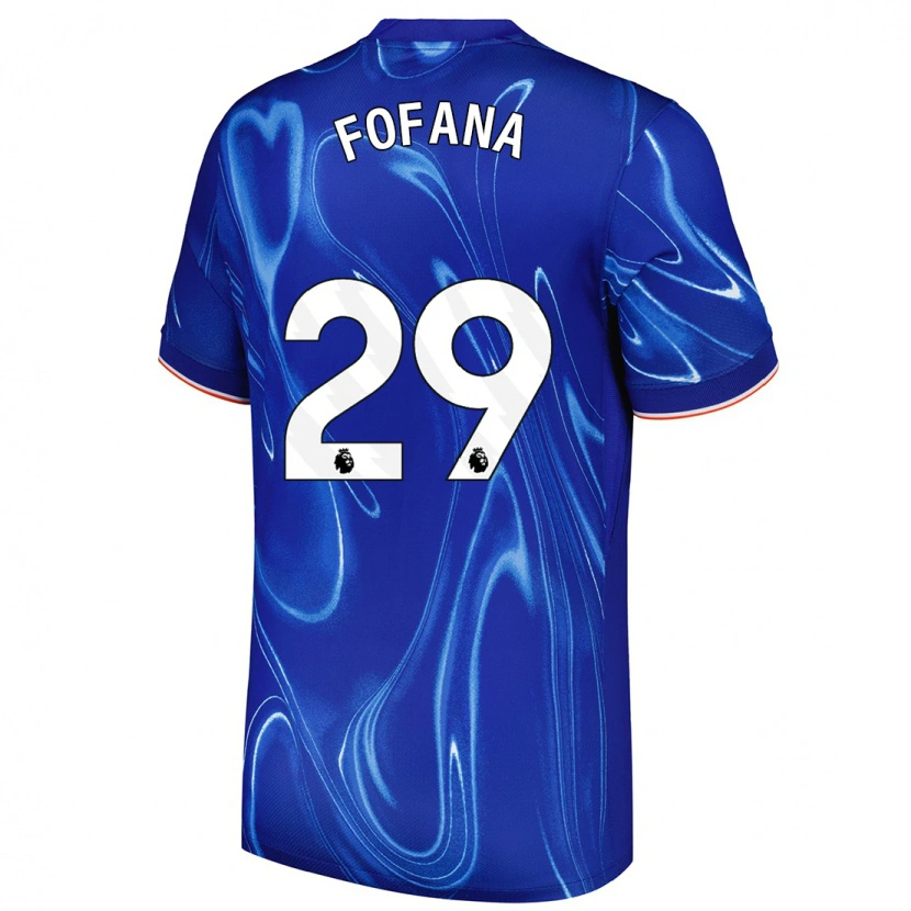 Danxen Kid Wesley Fofana #29 Blue White Home Jersey 2024/25 T-Shirt