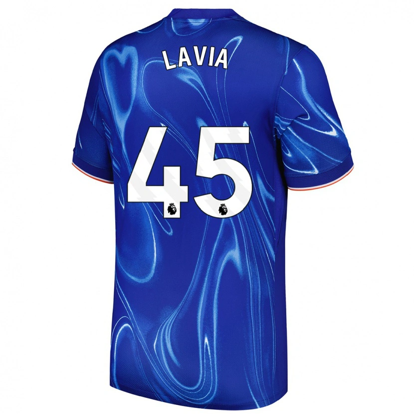 Danxen Kid Roméo Lavia #45 Blue White Home Jersey 2024/25 T-Shirt