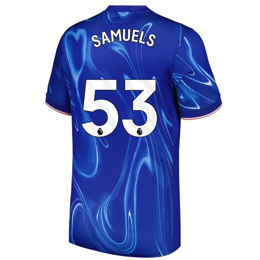 Danxen Kid Ishé Samuels-Smith #53 Blue White Home Jersey 2024/25 T-Shirt