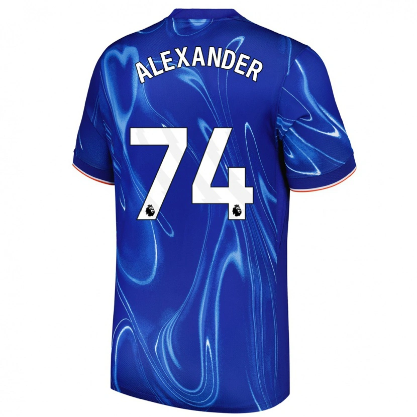 Danxen Kid Reiss-Alexander Russell-Denny #74 Blue White Home Jersey 2024/25 T-Shirt