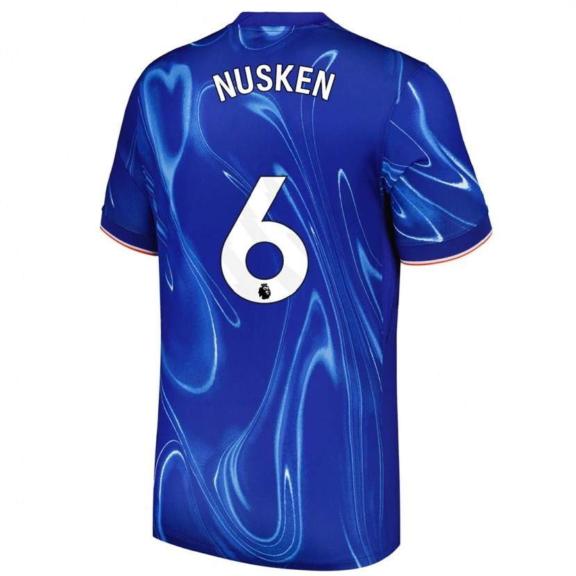 Danxen Kid Sjoeke Nüsken #6 Blue White Home Jersey 2024/25 T-Shirt