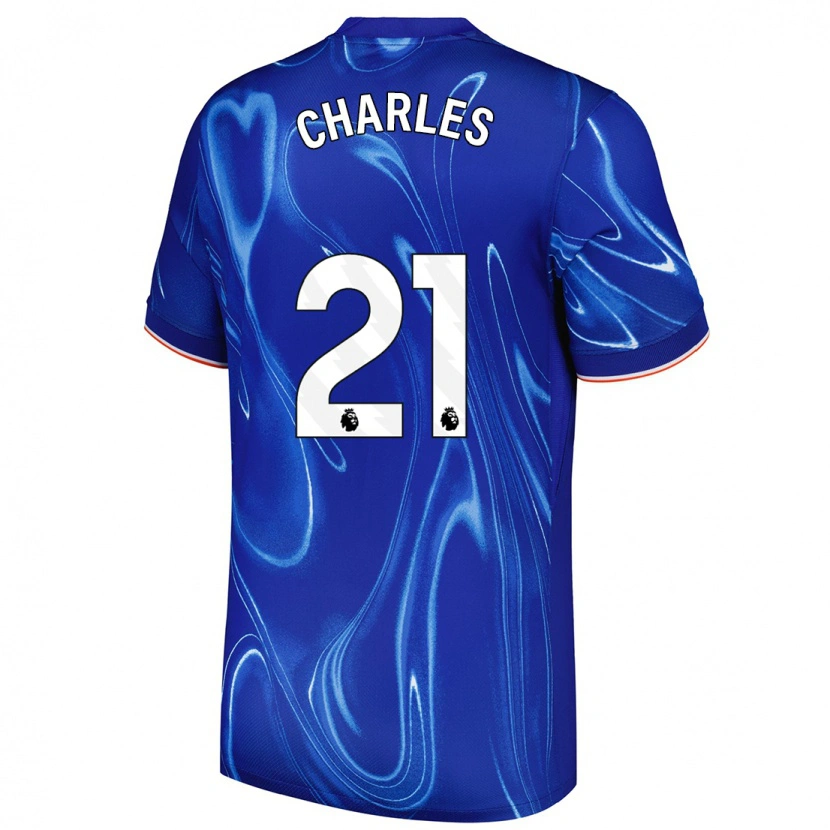 Danxen Kid Niamh Charles #21 Blue White Home Jersey 2024/25 T-Shirt