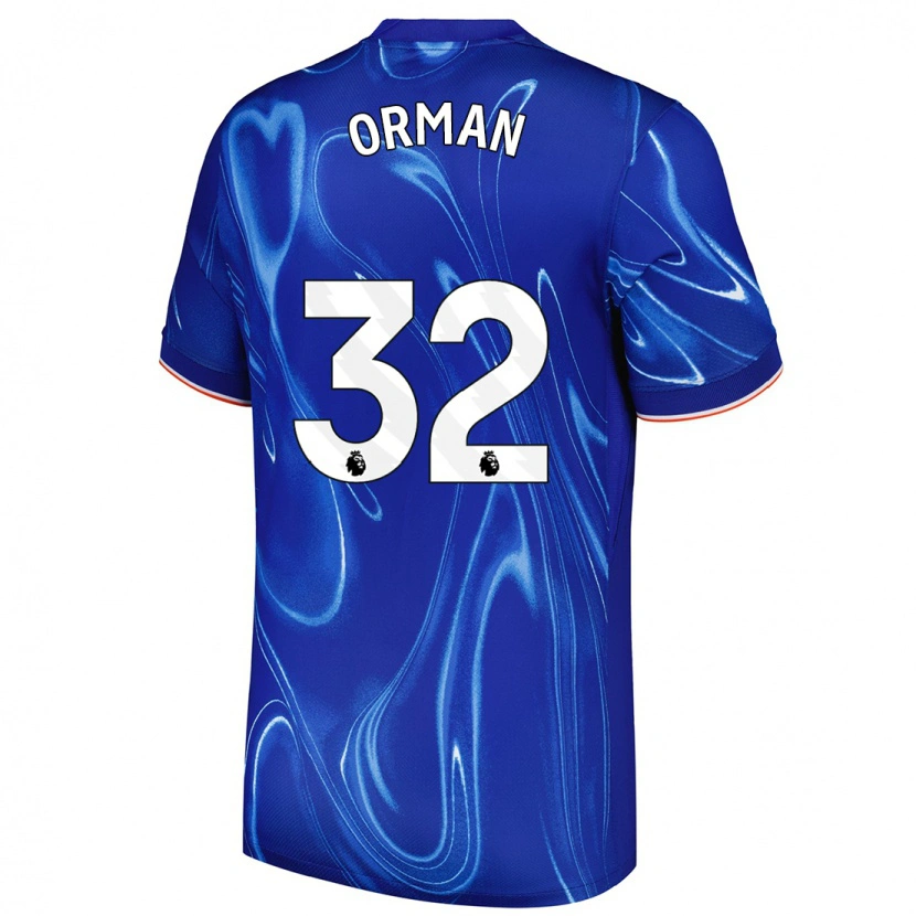 Danxen Kid Emily Orman #32 Blue White Home Jersey 2024/25 T-Shirt