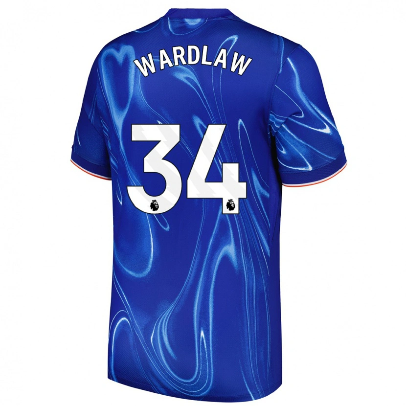 Danxen Kid Charlotte Wardlaw #34 Blue White Home Jersey 2024/25 T-Shirt