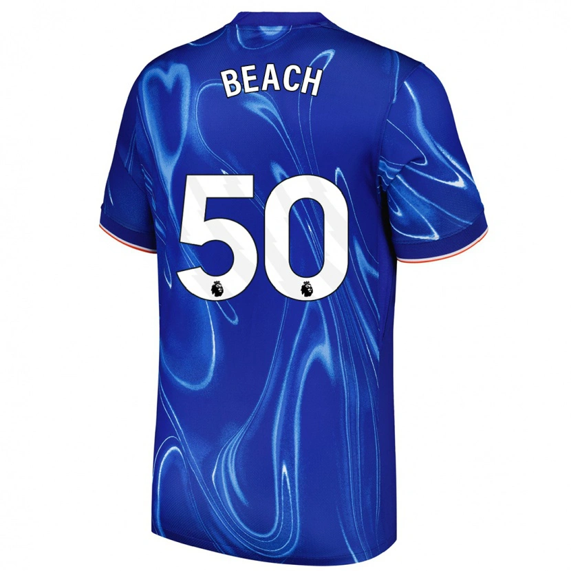 Danxen Kid Eddie Beach #50 Blue White Home Jersey 2024/25 T-Shirt