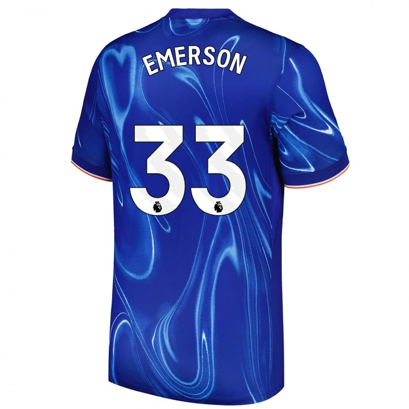 Danxen Kid Emerson #33 Blue White Home Jersey 2024/25 T-Shirt