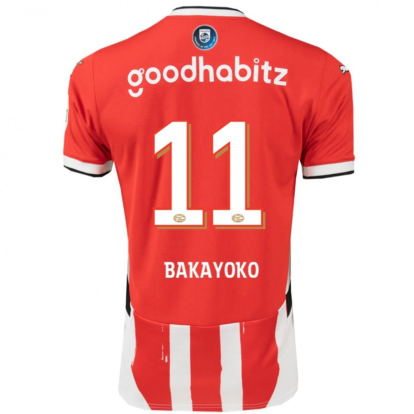 Danxen Kid Johan Bakayoko #11 Red White Home Jersey 2024/25 T-Shirt