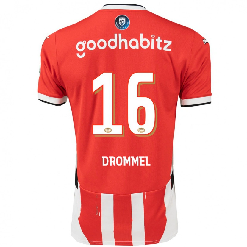 Danxen Kid Joël Drommel #16 Red White Home Jersey 2024/25 T-Shirt