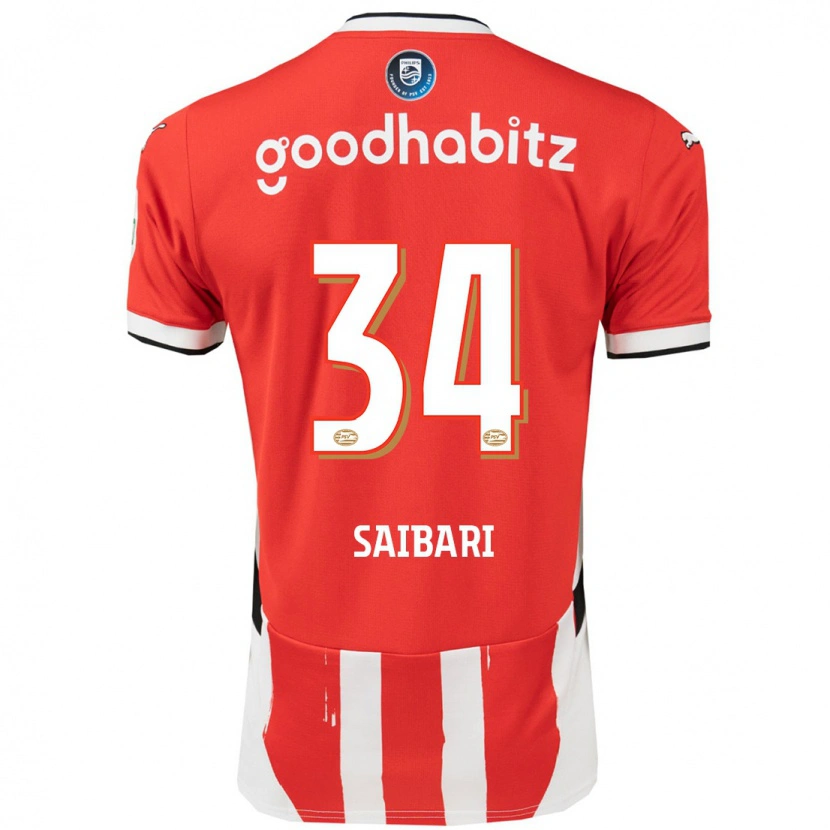 Danxen Kid Ismael Saibari #34 Red White Home Jersey 2024/25 T-Shirt