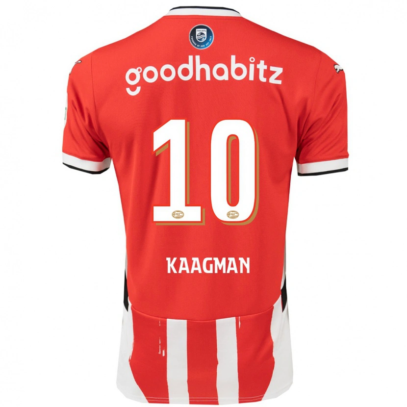 Danxen Kid Inessa Kaagman #10 Red White Home Jersey 2024/25 T-Shirt