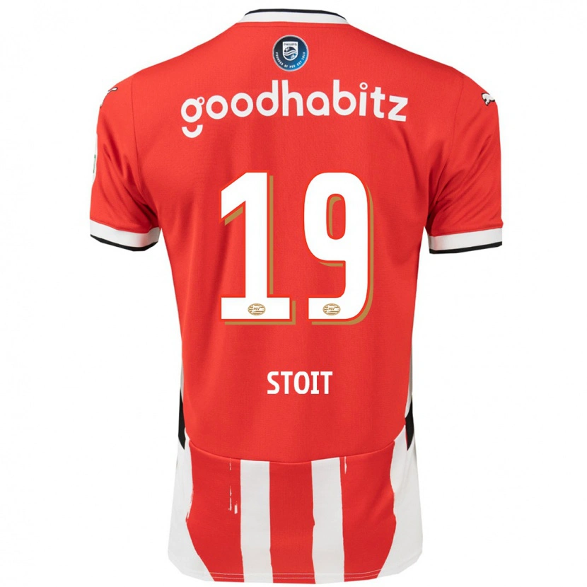 Danxen Kid Fleur Stoit #19 Red White Home Jersey 2024/25 T-Shirt