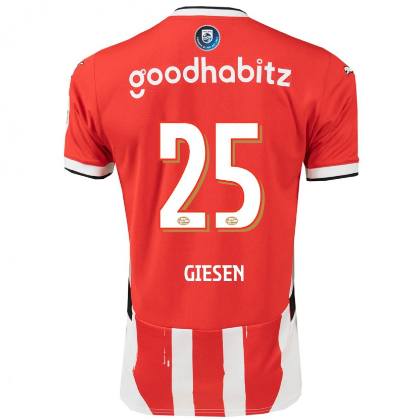 Danxen Kid Suzanne Giesen #25 Red White Home Jersey 2024/25 T-Shirt