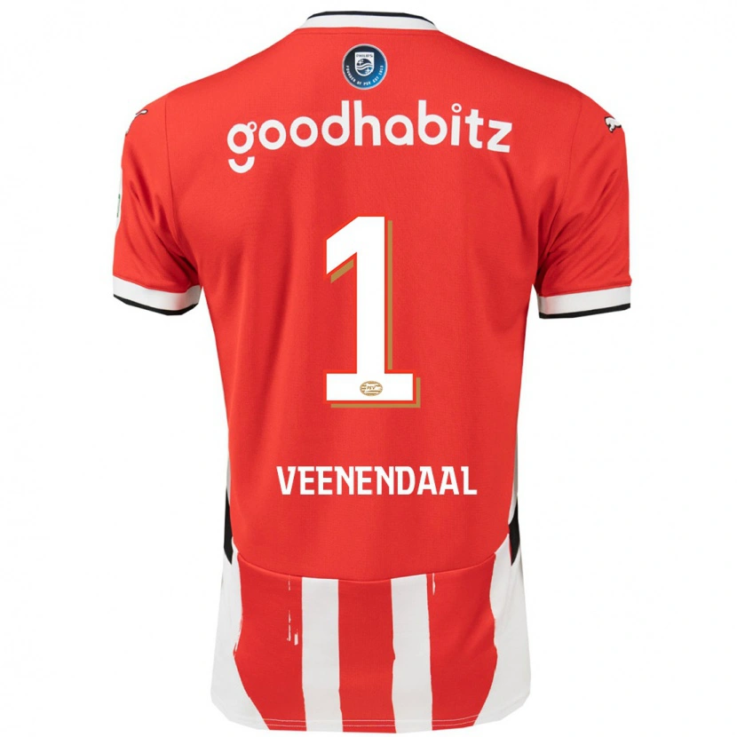 Danxen Kid Sari Van Veenendaal #1 Red White Home Jersey 2024/25 T-Shirt