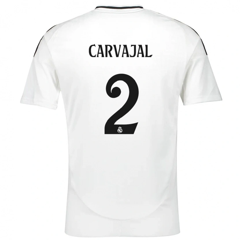 Danxen Kid Daniel Carvajal #2 White Home Jersey 2024/25 T-Shirt