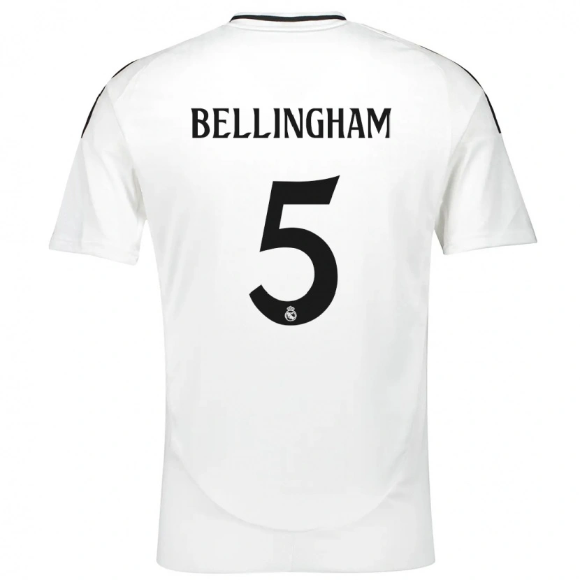 Danxen Kid Jude Bellingham #5 White Home Jersey 2024/25 T-Shirt