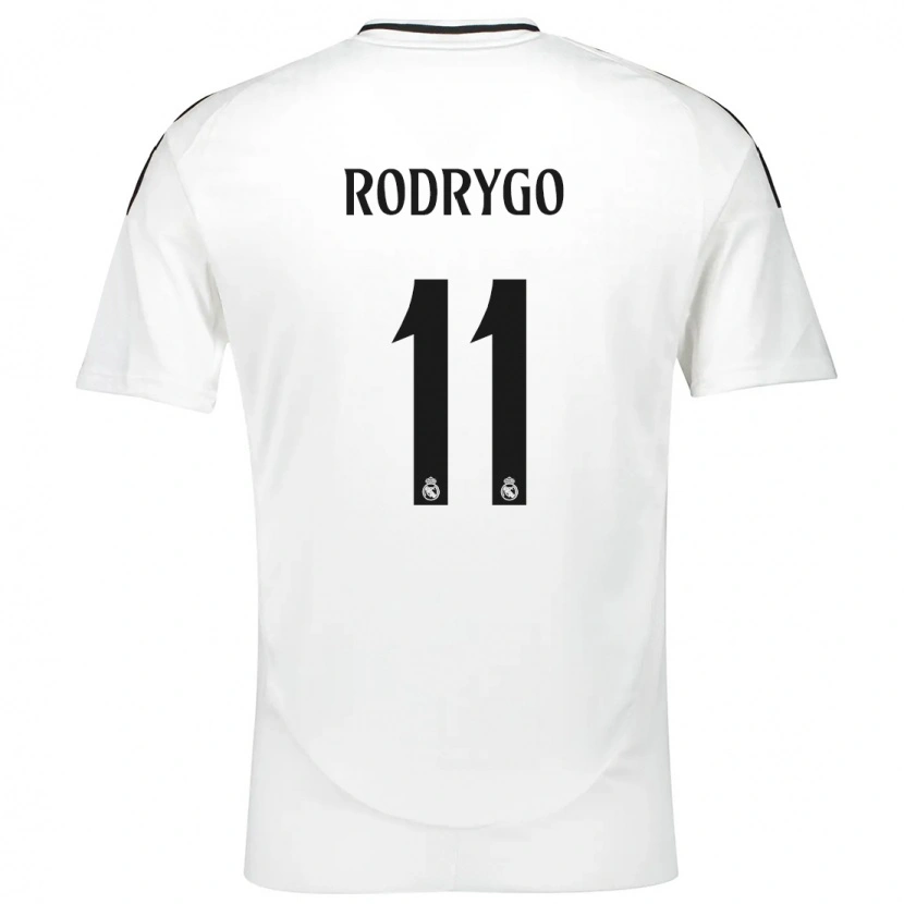 Danxen Kid Rodrygo #11 White Home Jersey 2024/25 T-Shirt