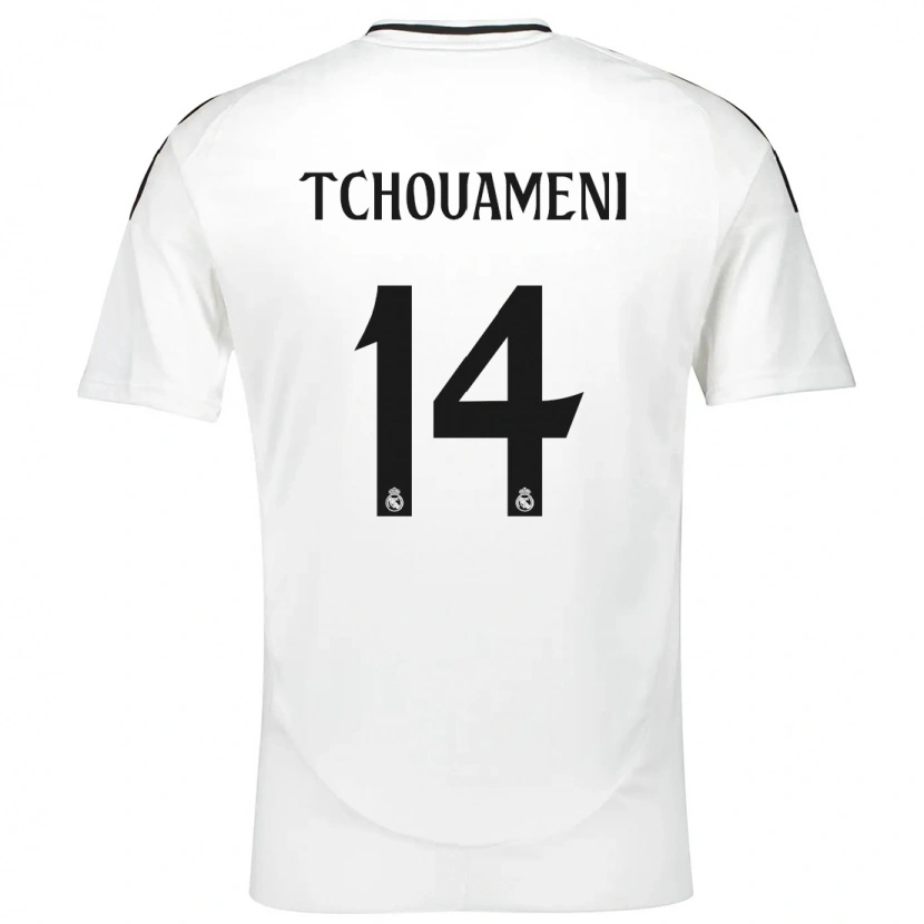 Danxen Kid Aurélien Tchouaméni #14 White Home Jersey 2024/25 T-Shirt