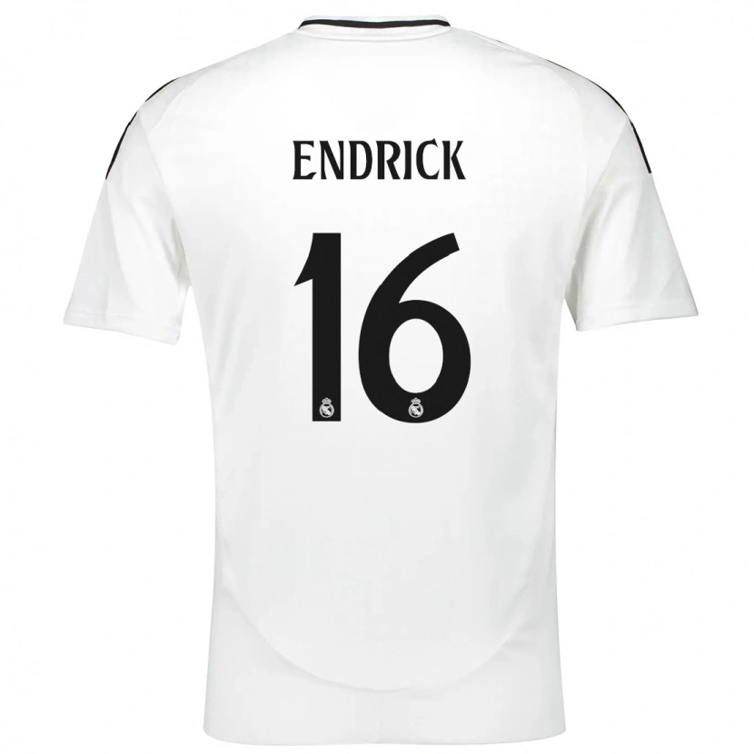 Danxen Kid Endrick #16 White Home Jersey 2024/25 T-Shirt