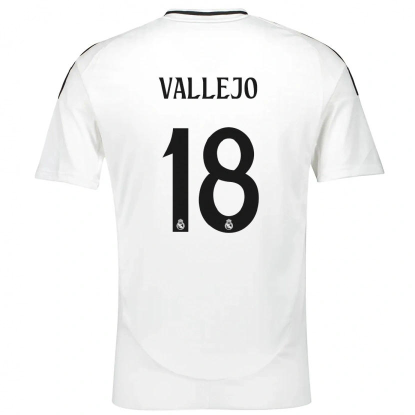 Danxen Kid Jesús Vallejo #18 White Home Jersey 2024/25 T-Shirt